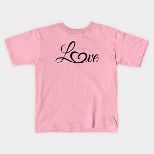 Beautiful Love And Heart Kids T-Shirt